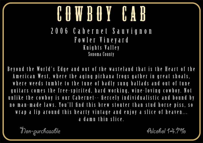 Cowboy Cab back